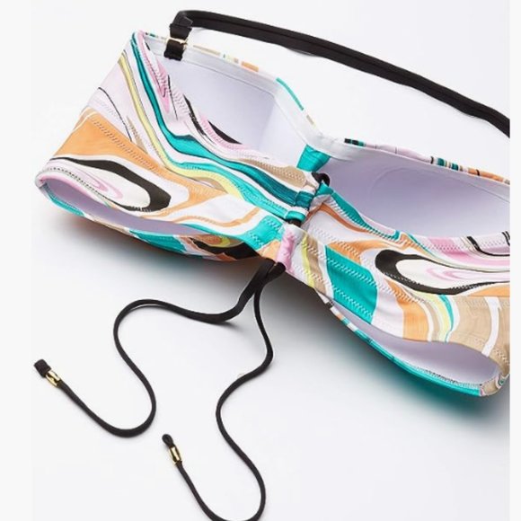 Trina Turk Women's Standard Twist Bandeau Bra Bikini Top - Picture 2 of 4